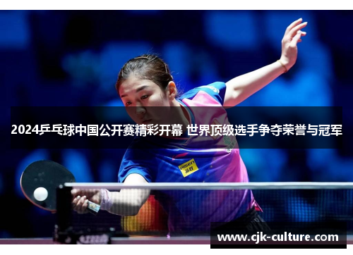 2024乒乓球中国公开赛精彩开幕 世界顶级选手争夺荣誉与冠军